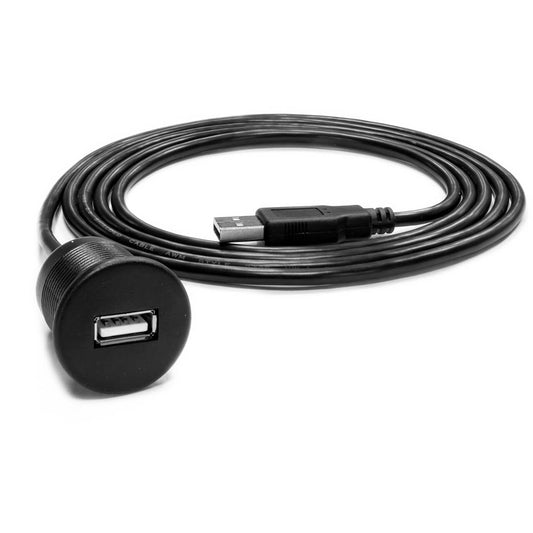 WWX-USB-FM 6FT | Flush Mount USB with 6 ft Extension Cable & Cover WWX-USB-FM 6FT | Flush Mount USB with 6 ft Extension Cable & Cover