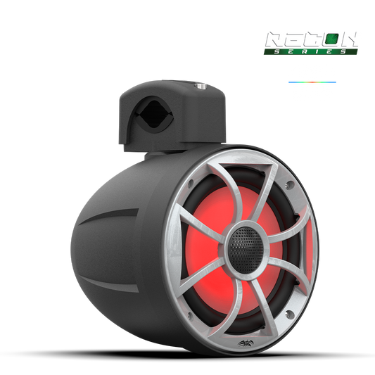 RECON 6 POD-B | Wet Sounds 6.5-Inch Coaxial Tower Speakers w/ XS-Silver RGB Grilles RECON 6 POD-B | Wet Sounds 6.5-Inch Coaxial Tower Speakers w/ XS-Silver RGB Grilles
