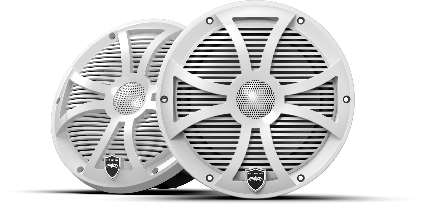 REVO 8 SW-W V3 | REVO Series 8-inch High-Output Component Style Coaxial Speakers w/ SW-White RGB Grilles REVO 8 SW-W V3 | REVO Series 8-inch High-Output Component Style Coaxial Speakers w/ SW-White RGB Grilles