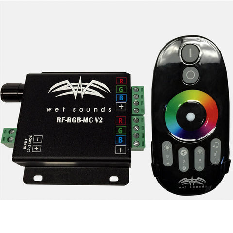 Wet Sounds RF RGB Music Controller W/ Touch Activated Remote