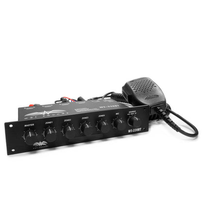 WS-220 BT | Wet Sounds Marine 4-Zone Level Controller w/ Integrated Bluetooth