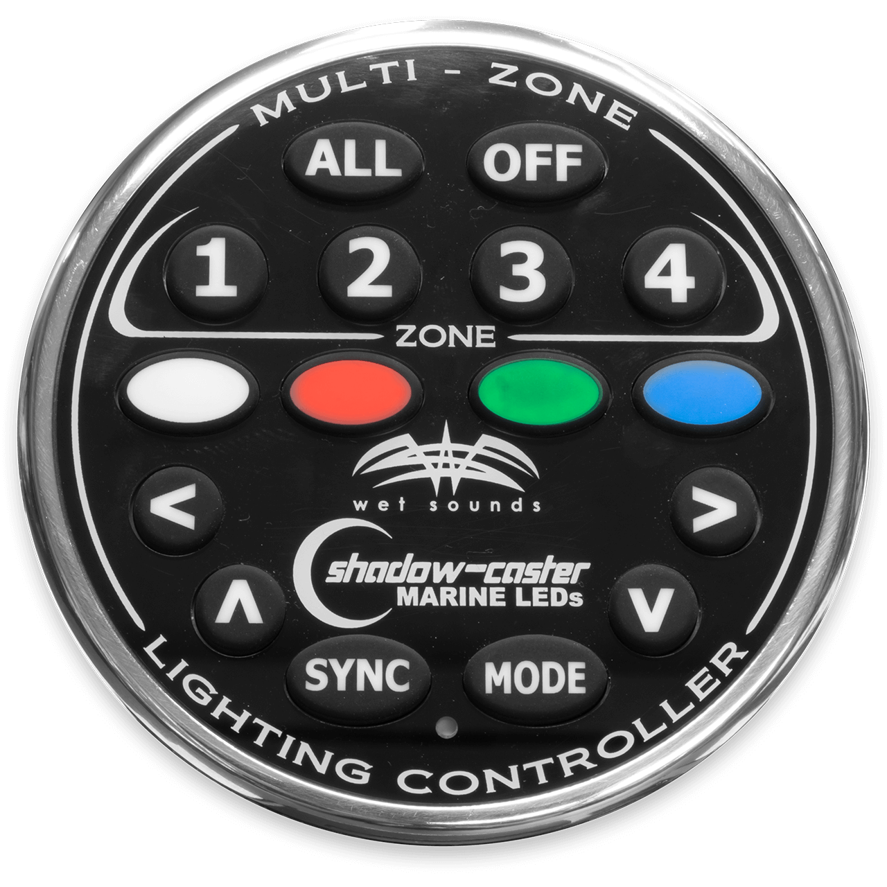 WS-4Z-RGB REMOTE | Wet Sounds 4 Zone RGB LED Controller