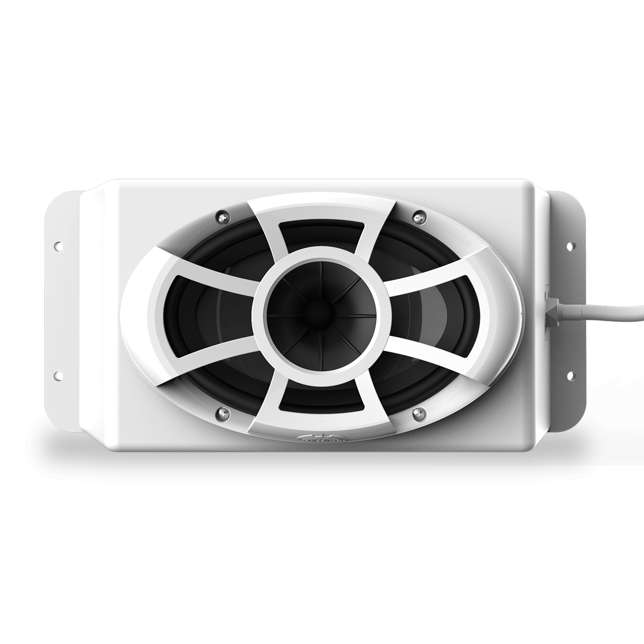 Wet Sounds | Revolution Series 5x7 HLCD With Surface Mountable Roto-Mold Enclosure + Grill - White