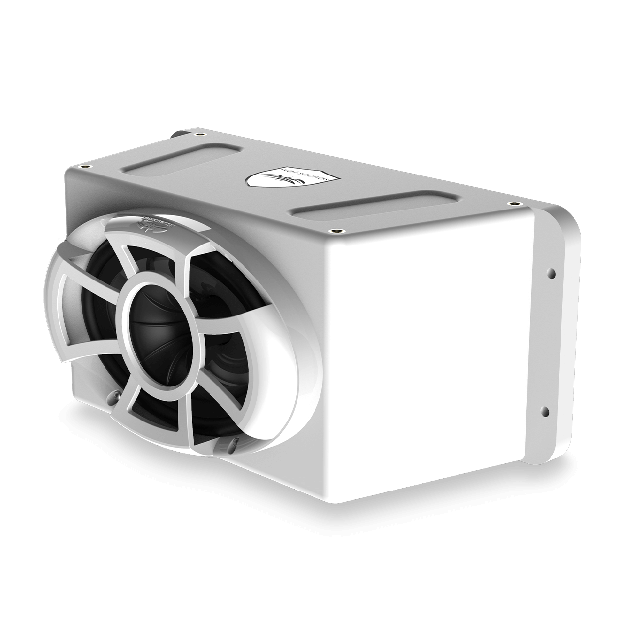 Wet Sounds | Revolution Series 5x7 HLCD With Surface Mountable Roto-Mold Enclosure + Grill - White