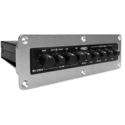 WS-EQ IDM-S | Wet Sounds Billet WS420-SQ In Dash Mount â€“ Silver