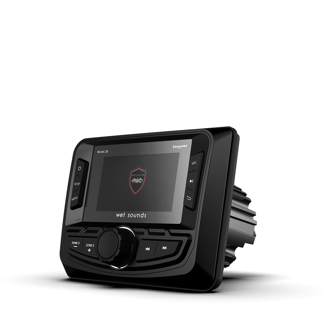 WS-MC-20 | Wet Sounds 2-Zone Media Center w/ SiriusXM-Ready and NMEA 2000 Connectivity