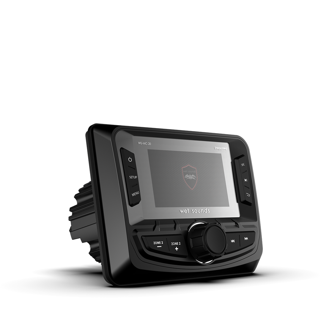 WS-MC-20 | Wet Sounds 2-Zone Media Center w/ SiriusXM-Ready and NMEA 2000 Connectivity
