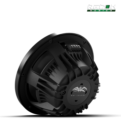 RECON 10 FA-BG | Wet Sounds RECON Series 10-inch Free-Air Marine Subwoofer - 4Ω Black with XS Black Grille