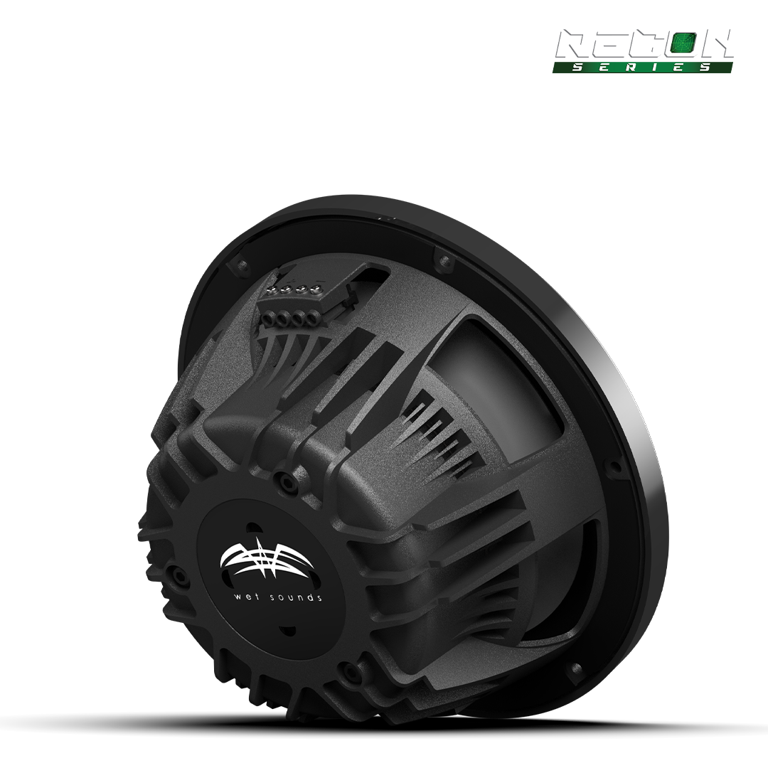 RECON 10 FA-BG | Wet Sounds RECON Series 10-inch Free-Air Marine Subwoofer - 4Ω Black with XS Black Grille