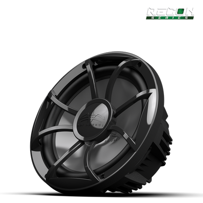 RECON 10 FA-BG | Wet Sounds RECON Series 10-inch Free-Air Marine Subwoofer - 4Ω Black with XS Black Grille