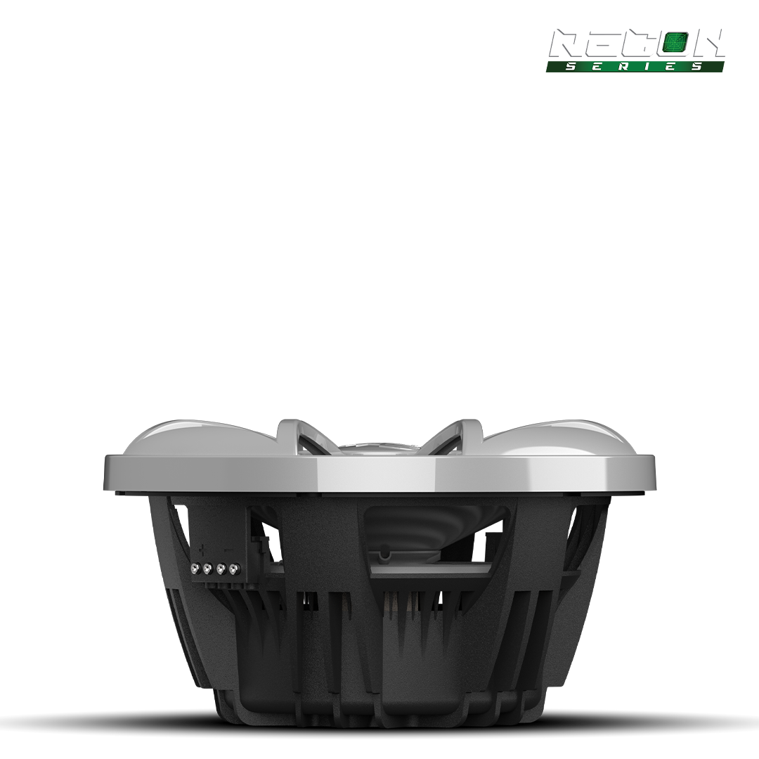 RECON 10 FA-S | Wet Sounds RECON Series 10-inch Free-Air Marine Subwoofer - 4Ω Black with XS Silver Grille