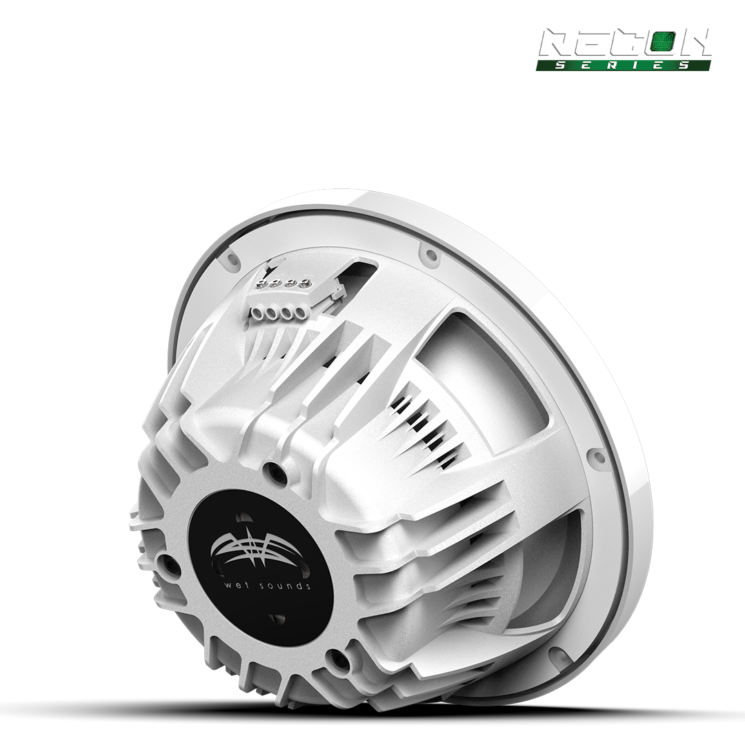 RECON 10 FA-XW-W | Wet Sounds RECON Series 10-inch Free-Air Marine Subwoofer - 4Ω White with XW White Grille