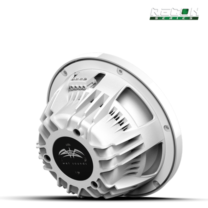 RECON 10 FA-XW-W | Wet Sounds RECON Series 10-inch Free-Air Marine Subwoofer - 4Ω White with XW White Grille