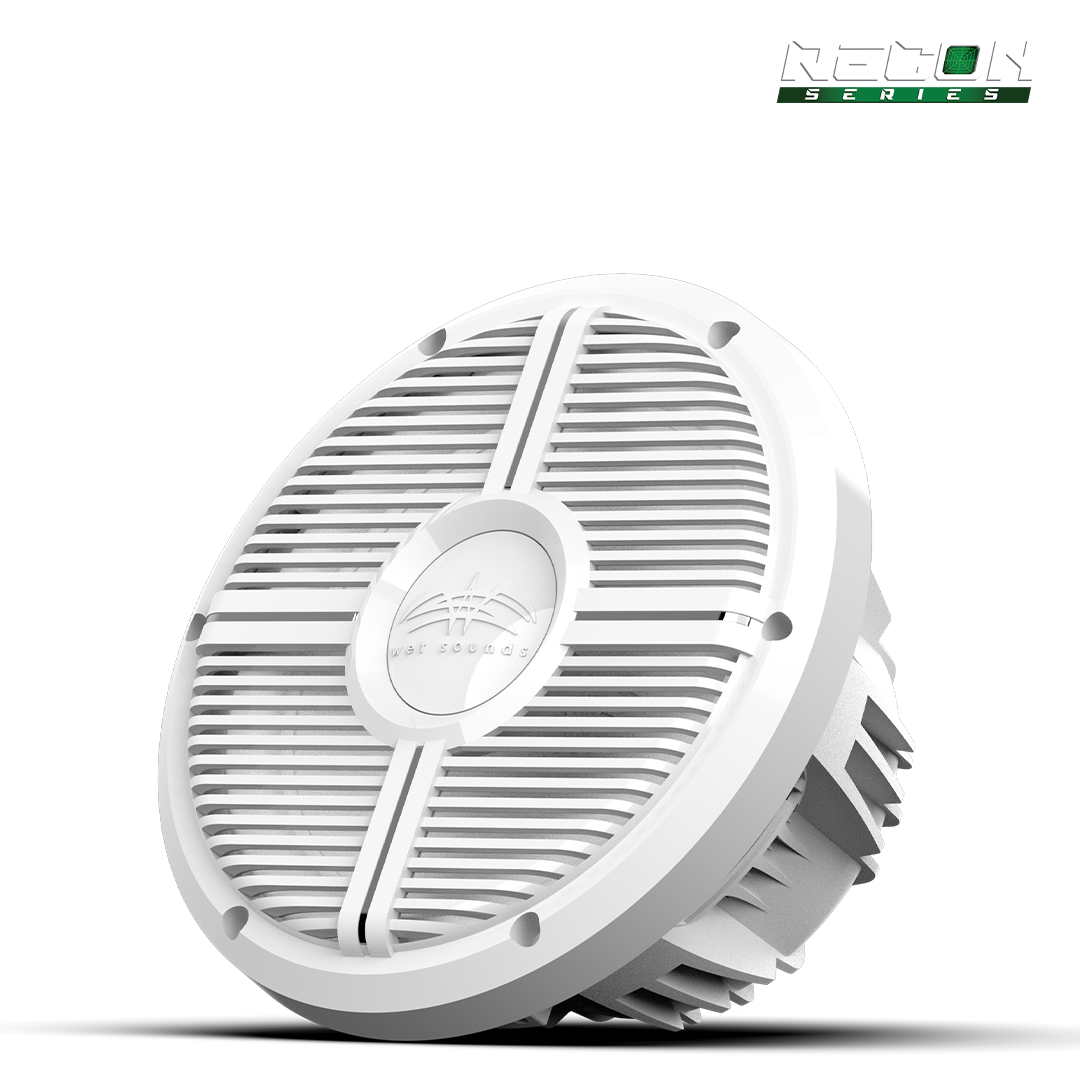 RECON 10 FA-XW-W | Wet Sounds RECON Series 10-inch Free-Air Marine Subwoofer - 4Ω White with XW White Grille