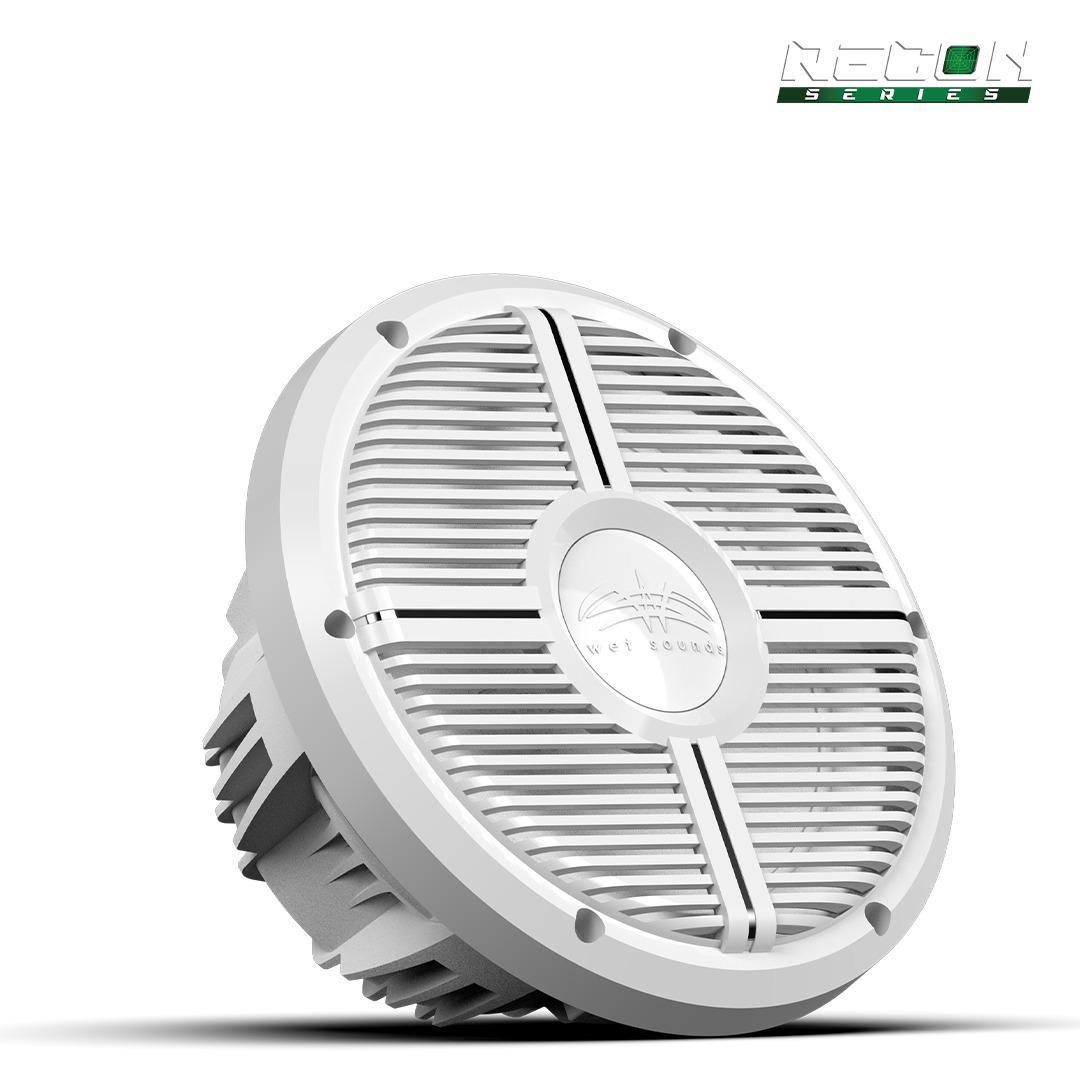 RECON 10 FA-XW-W | Wet Sounds RECON Series 10-inch Free-Air Marine Subwoofer - 4Ω White with XW White Grille