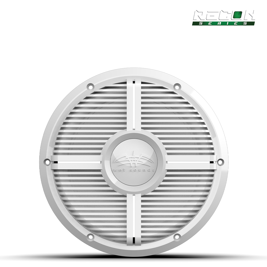 RECON 10 FA-XW-W | Wet Sounds RECON Series 10-inch Free-Air Marine Subwoofer - 4Ω White with XW White Grille