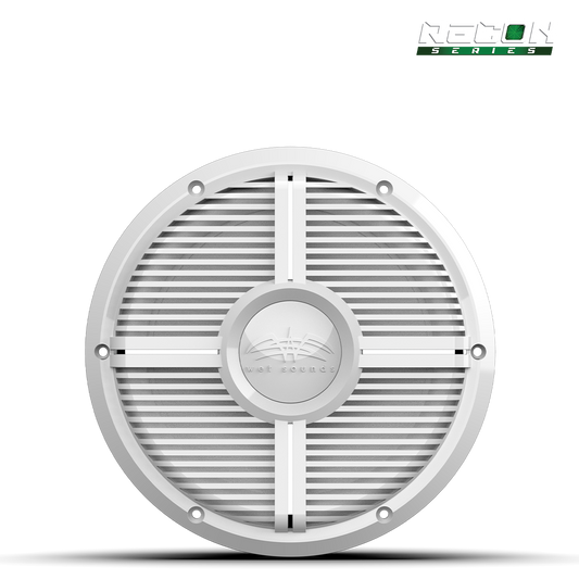 RECON 10 FA-XW-W | Wet Sounds RECON Series 10-inch Free-Air Marine Subwoofer - 4Ω White with XW White Grille