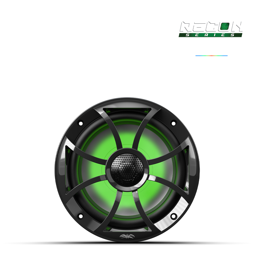 RECON 6-BG RGB | RECON Series 6.5-inch High-Output Component Style Coaxial Speakers w/ XS-Black RGB Grilles