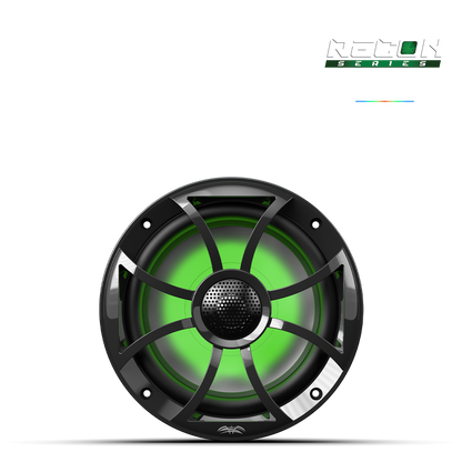 RECON 6-BG RGB | RECON Series 6.5-inch High-Output Component Style Coaxial Speakers w/ XS-Black RGB Grilles