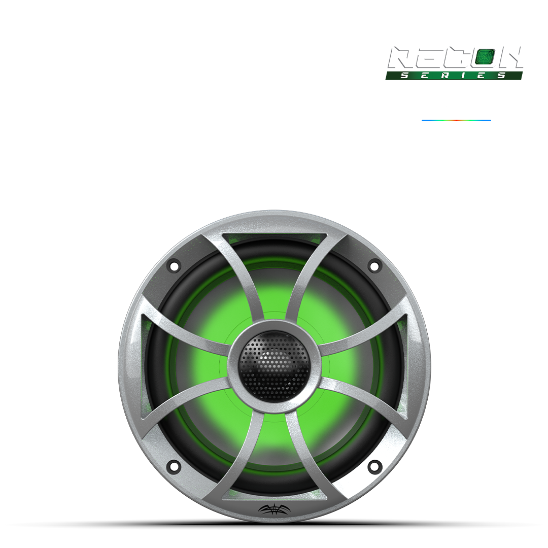 RECON 6-S RGB | RECON Series 6.5-inch High-Output Component Style Coaxial Speakers w/ XS-Silver RGB Grilles
