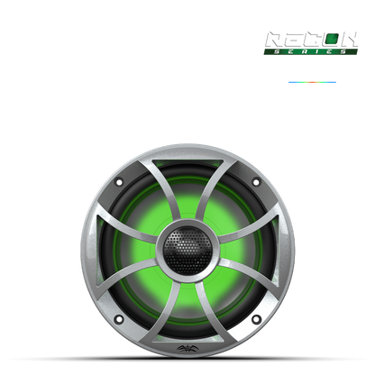 RECON 6-S RGB | RECON Series 6.5-inch High-Output Component Style Coaxial Speakers w/ XS-Silver RGB Grilles