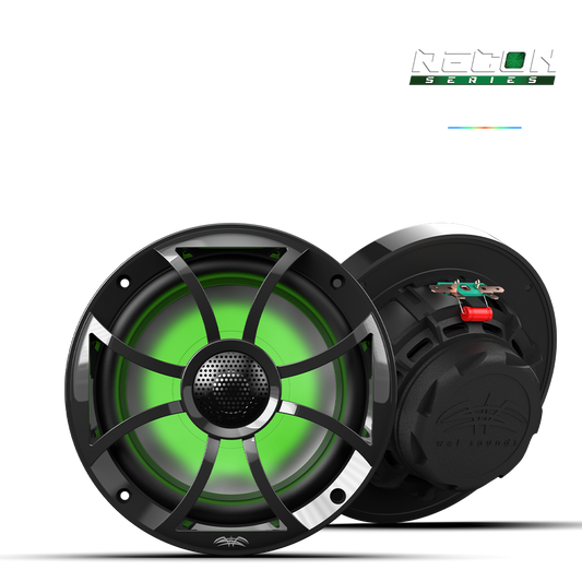 RECON 6-BG RGB | RECON Series 6.5-inch High-Output Component Style Coaxial Speakers w/ XS-Black RGB Grilles