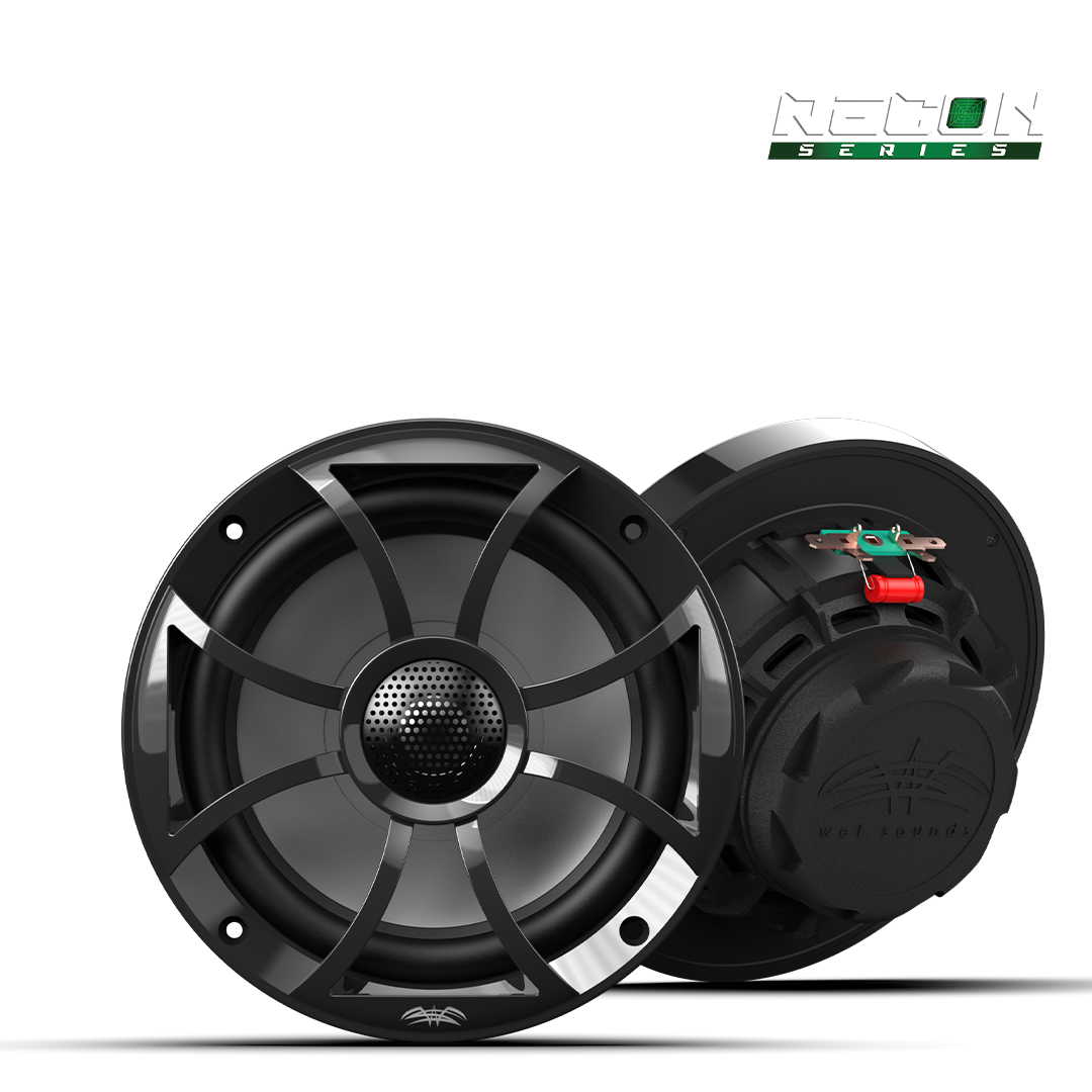 RECON 6-BG | RECON Series 6.5-inch High-Output Component Style Coaxial Speakers w/ XS-Black Grilles