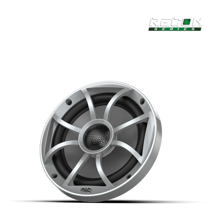 RECON 6-S RGB | RECON Series 6.5-inch High-Output Component Style Coaxial Speakers w/ XS-Silver RGB Grilles