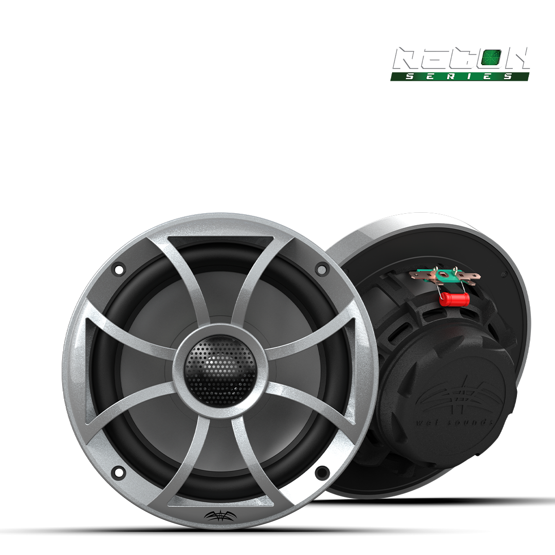 RECON 6-S | RECON Series 6.5-inch High-Output Component Style Coaxial Speakers w/ XS-Silver Grilles