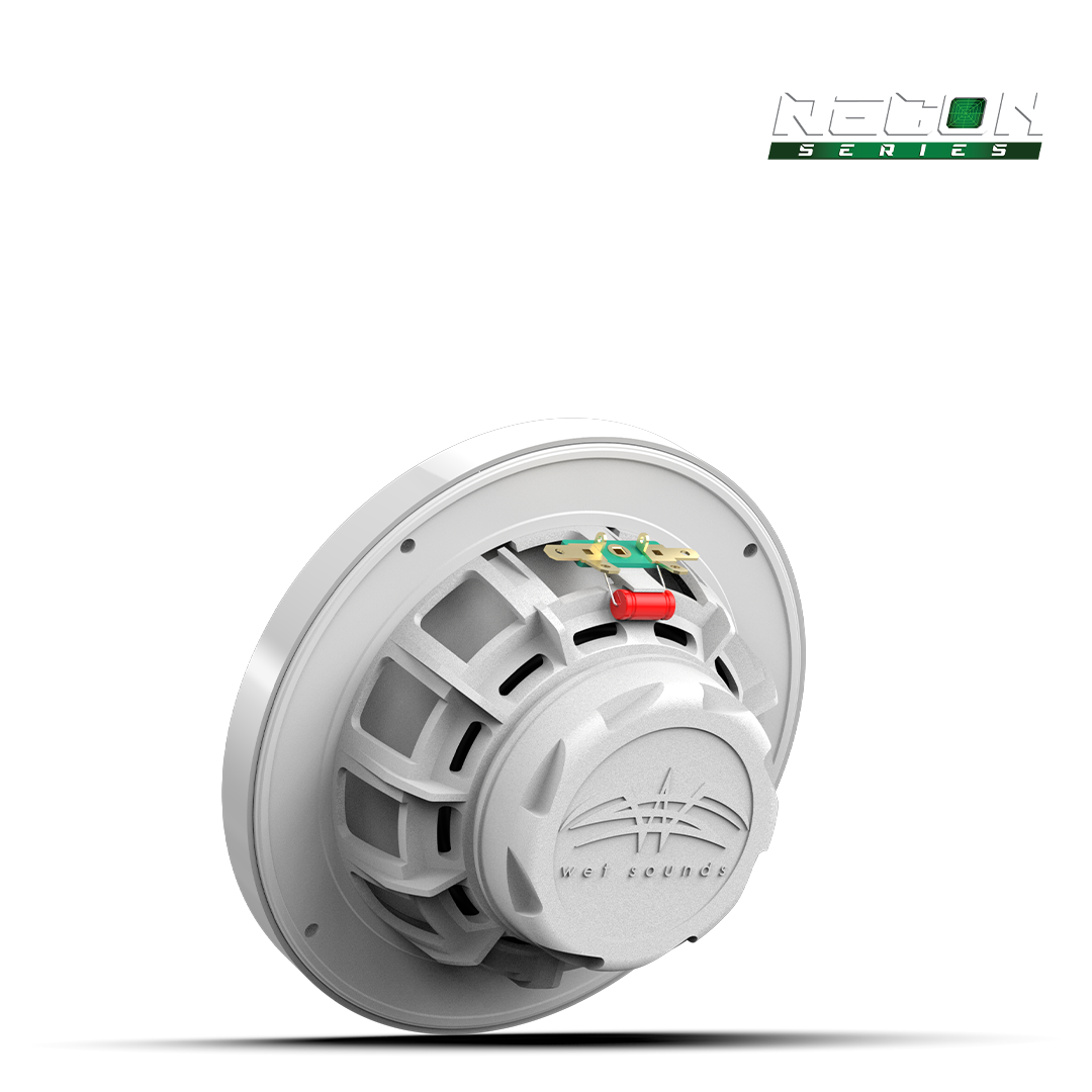 RECON 6 XW-W RGB | RECON Series 6.5-inch High-Output Component Style Coaxial Speakers w/ XW-White RGB Grilles