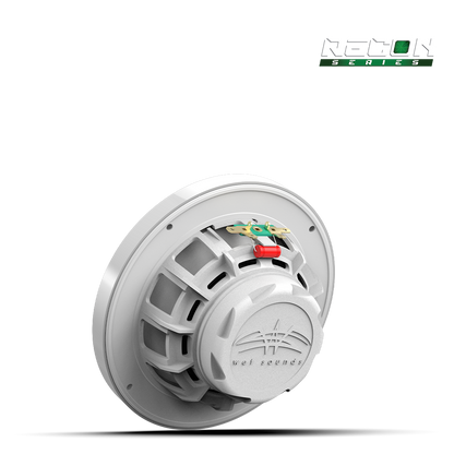 RECON 6 XW-W RGB | RECON Series 6.5-inch High-Output Component Style Coaxial Speakers w/ XW-White RGB Grilles