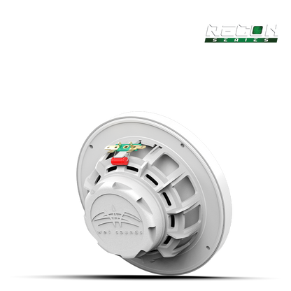 RECON 6 XW-W RGB | RECON Series 6.5-inch High-Output Component Style Coaxial Speakers w/ XW-White RGB Grilles
