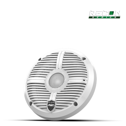 RECON 6 XW-W RGB | RECON Series 6.5-inch High-Output Component Style Coaxial Speakers w/ XW-White RGB Grilles