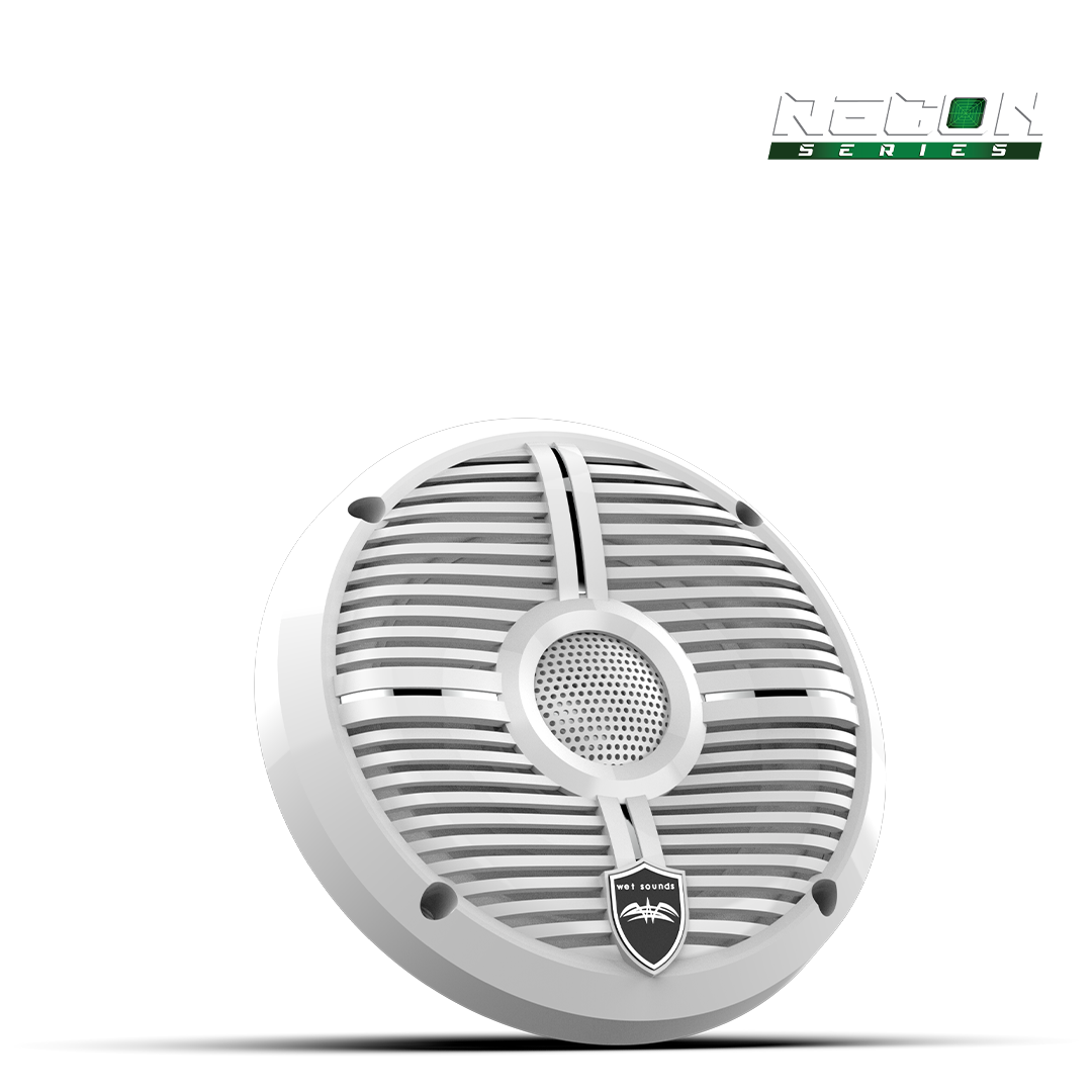 RECON 6 XW-W RGB | RECON Series 6.5-inch High-Output Component Style Coaxial Speakers w/ XW-White RGB Grilles