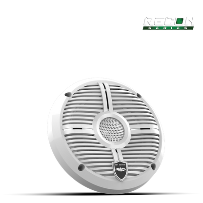 RECON 6 XW-W RGB | RECON Series 6.5-inch High-Output Component Style Coaxial Speakers w/ XW-White RGB Grilles