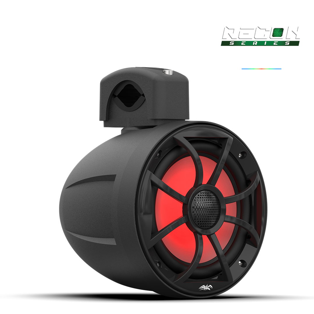 RECON 6 POD-BG | Wet Sounds 6.5-Inch Coaxial Tower Speakers w/ XS-Black RGB Grilles