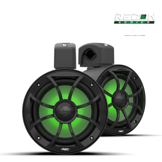 RECON 6 POD-BG | Wet Sounds 6.5-Inch Coaxial Tower Speakers w/ XS-Black RGB Grilles