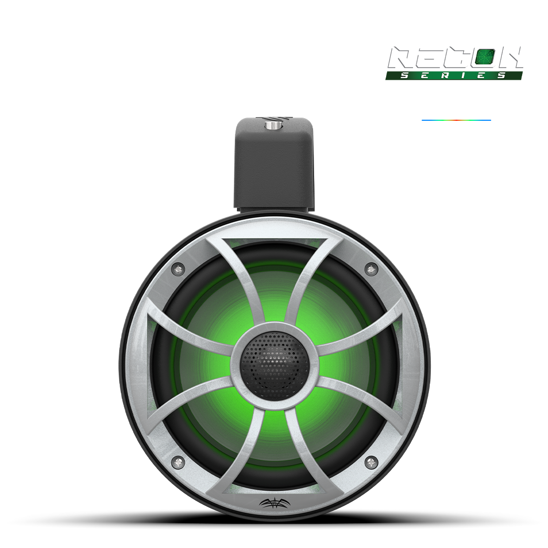 RECON 6 POD-B | Wet Sounds 6.5-Inch Coaxial Tower Speakers w/ XS-Silver RGB Grilles