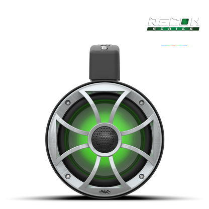 RECON 6 POD-B | Wet Sounds 6.5-Inch Coaxial Tower Speakers w/ XS-Silver RGB Grilles