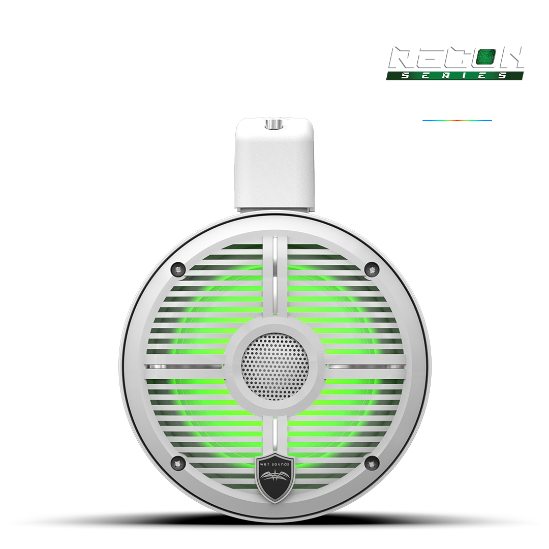 RECON 6 POD-W | Wet Sounds 6.5-Inch Coaxial Tower Speakers w/ XW-White RGB Grilles