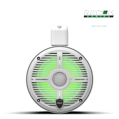RECON 6 POD-W | Wet Sounds 6.5-Inch Coaxial Tower Speakers w/ XW-White RGB Grilles