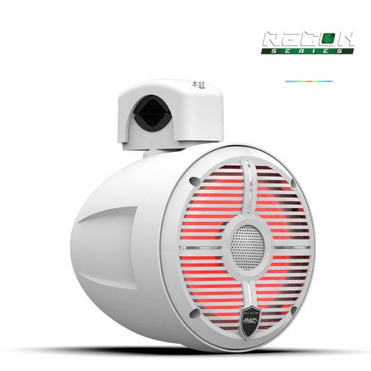 RECON 6 POD-W | Wet Sounds 6.5-Inch Coaxial Tower Speakers w/ XW-White RGB Grilles