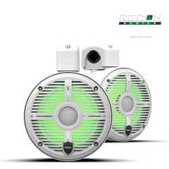 RECON 6 POD-W | Wet Sounds 6.5-Inch Coaxial Tower Speakers w/ XW-White RGB Grilles
