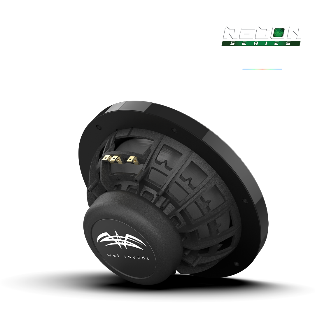 RECON 8-BG RGB | RECON Series 8-inch High-Output Component Style Coaxial Speakers w/ XS-Black RGB Grilles