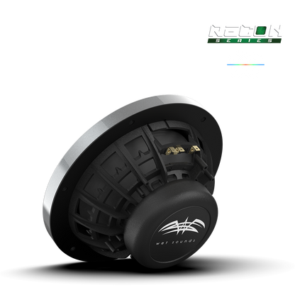 RECON 8-S RGB | RECON Series 8-inch High-Output Component Style Coaxial Speakers w/ XS-Silver RGB Grilles