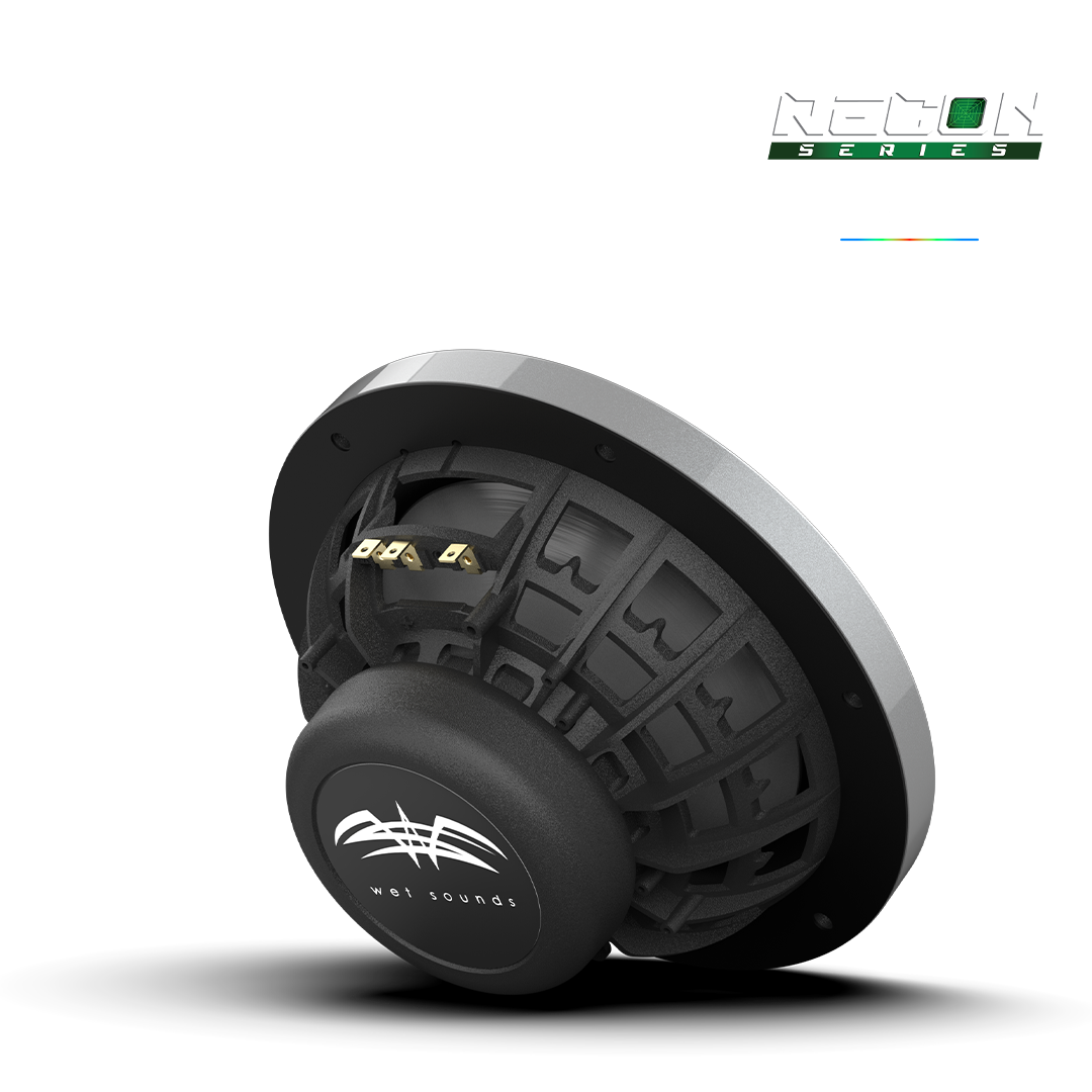 RECON 8-S RGB | RECON Series 8-inch High-Output Component Style Coaxial Speakers w/ XS-Silver RGB Grilles