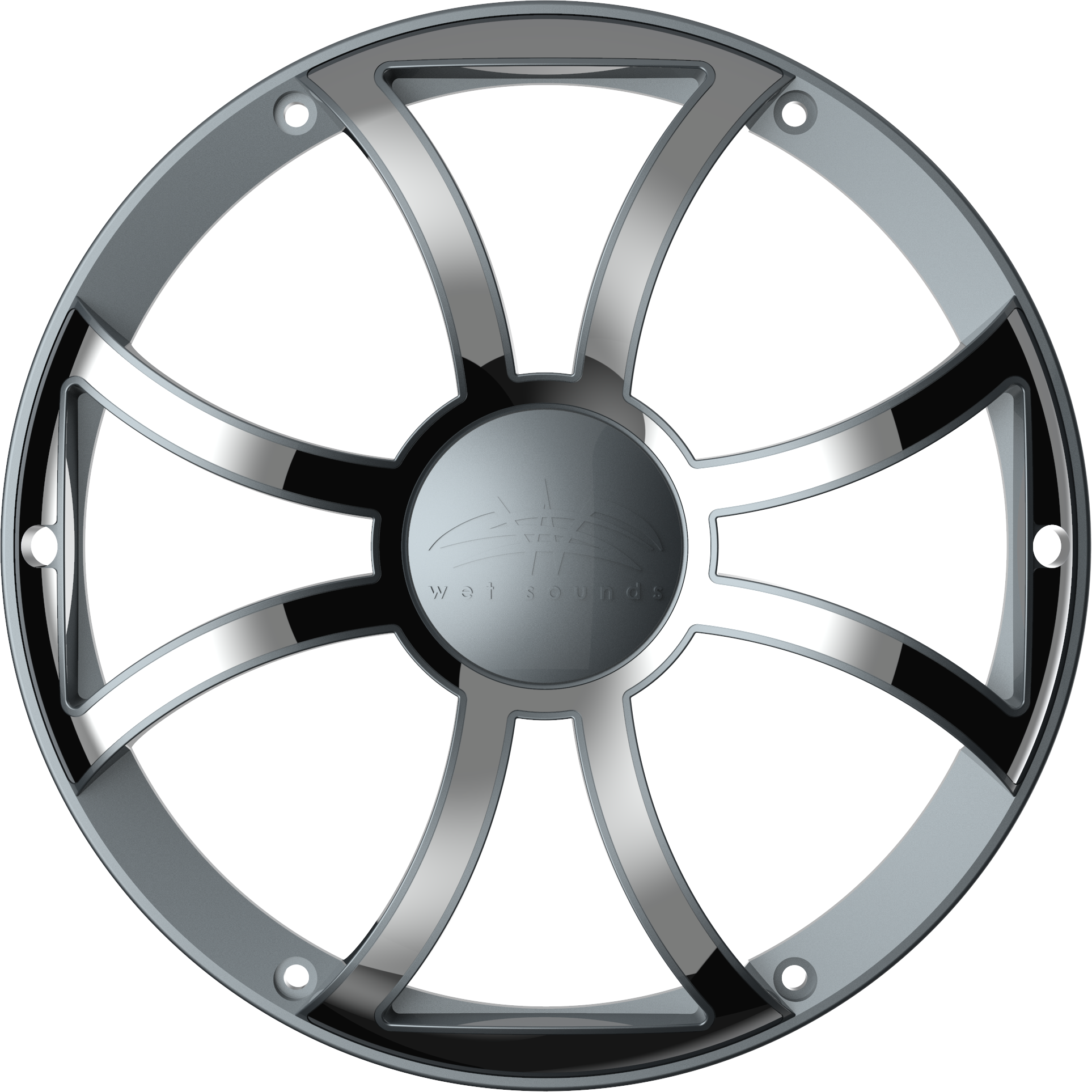 Wet Sounds | REVO 10 XS-Gunmetal Stainless Steel Subwoofer Grille