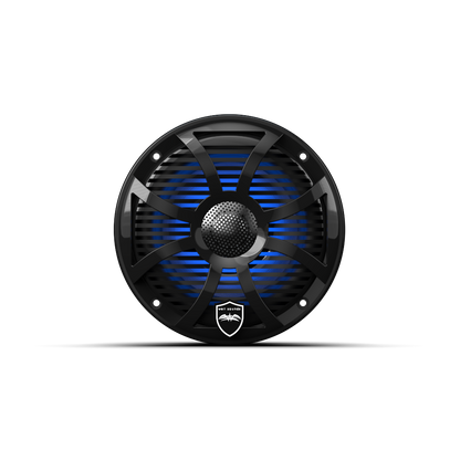 REVO 6 SW-B V3 | REVO Series 6.5-inch High-Output Component Style Coaxial Speakers w/ SW-Black RGB Grilles