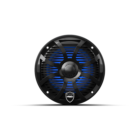 REVO 6 SW-B V3 | REVO Series 6.5-inch High-Output Component Style Coaxial Speakers w/ SW-Black RGB Grilles