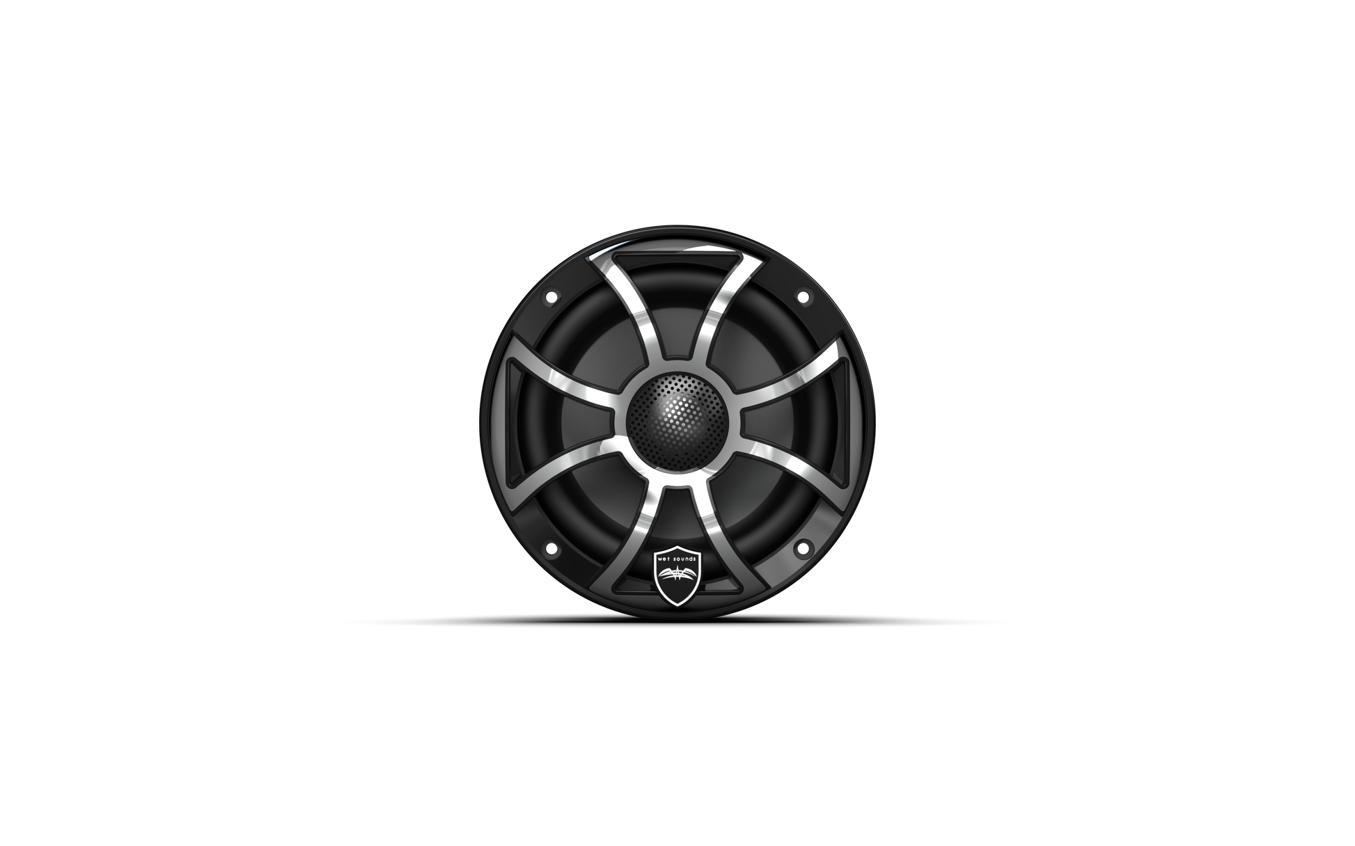 REVO 6 XS-B-SS V3 | REVO Series 6.5-inch High-Output Component Style Coaxial Speakers w/ XS-Black-Stainless Steel RGB Grilles